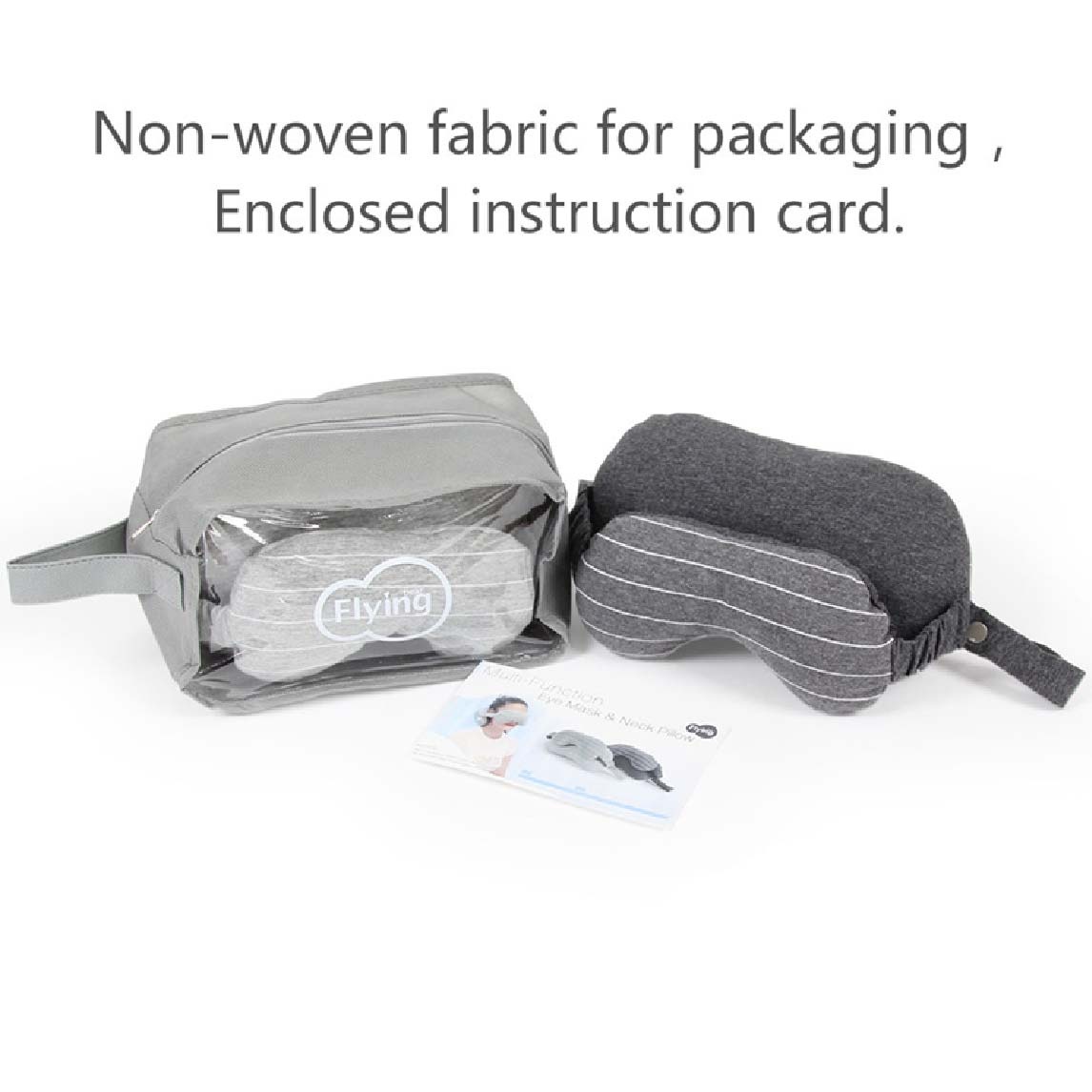 Stripe Microbead Filling Travel Neck Pillow