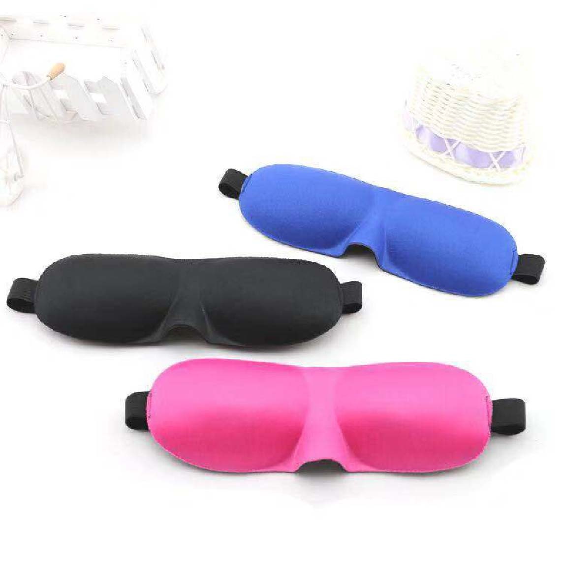 Memory Foam 3D Eye Mask With Nose Part