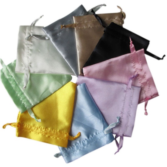 Silk Pouch Bag Custom Logo