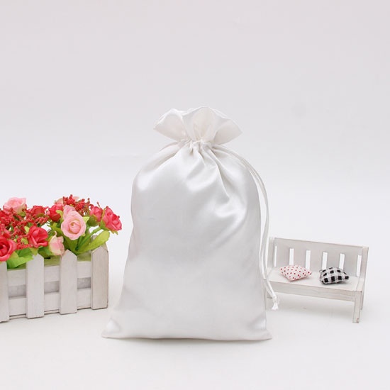 Silk Pouch Bag Custom Logo