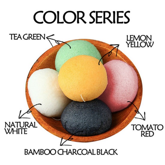 Half Ball Shape Cleaning Konjac Beauty Sponge