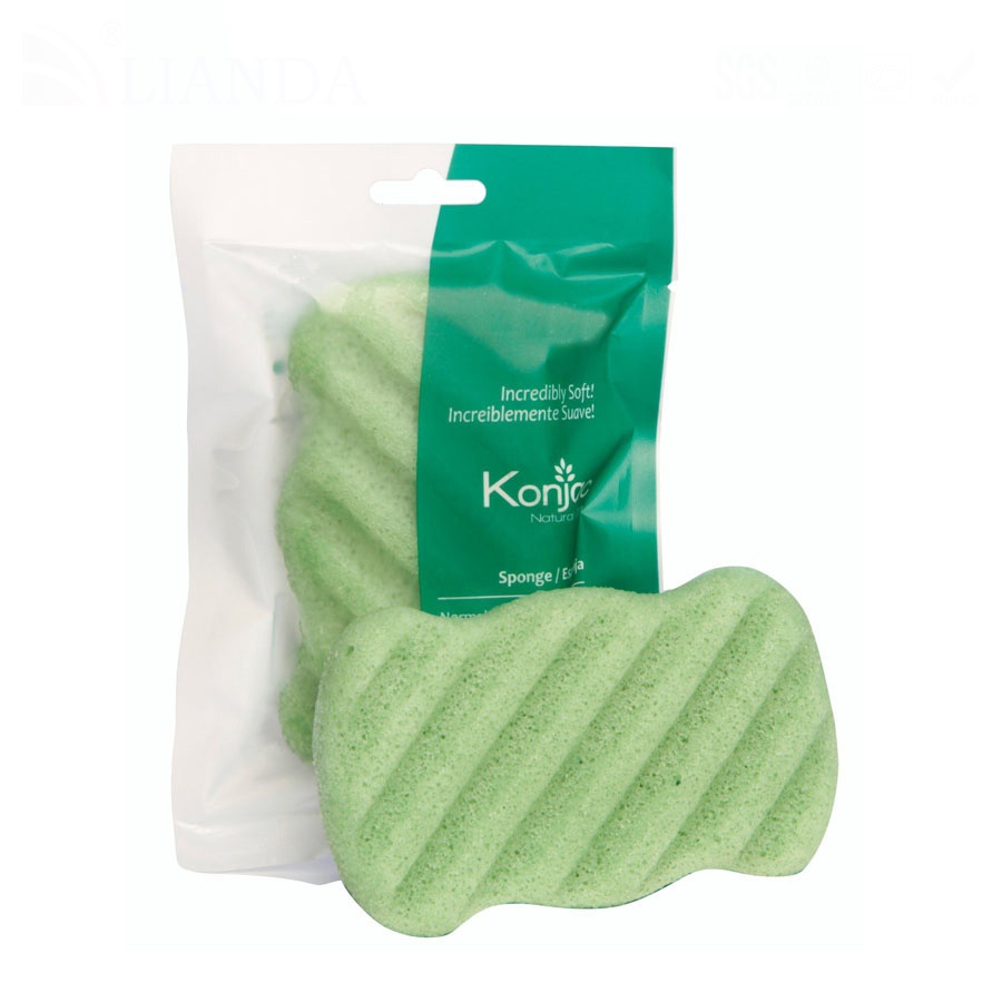 Wave Shape Konjac Sponge