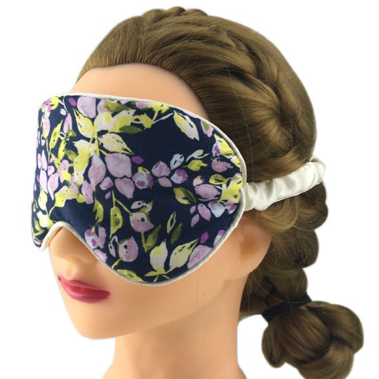Custom Pattern Flower Satin Eyeshade