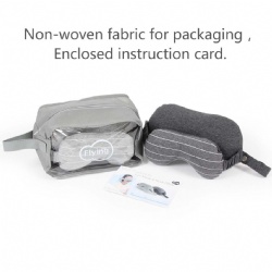 Stripe Microbead Filling Travel Neck Pillow