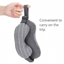 Stripe Microbead Filling Travel Neck Pillow