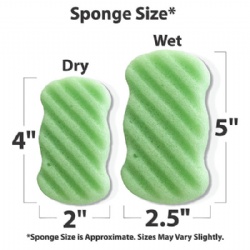 Wave Shape Konjac Sponge